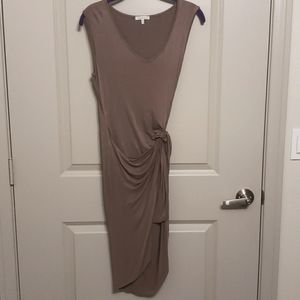 Tan Charlotte Russe asymmetrical dress